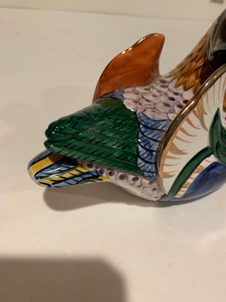 Vntg porcelain Wood Duck  Japan