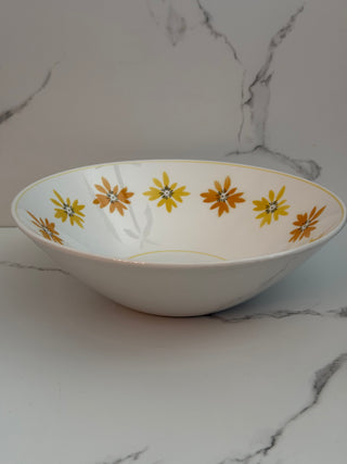 Vintage Mikasa Cera-Stone “Robin” Large Serving Bowl | Mid-Century Pattern