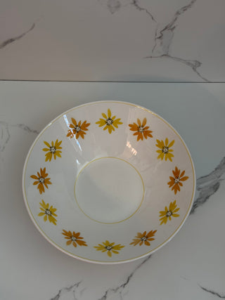 Vintage Mikasa Cera-Stone “Robin” Large Serving Bowl | Mid-Century Pattern