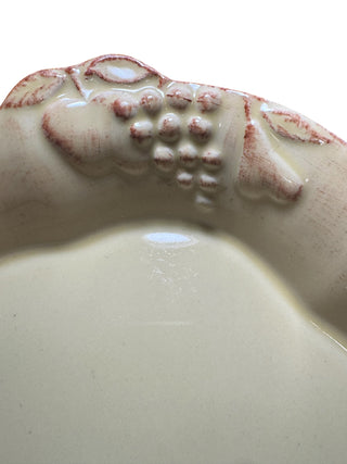 Casafina Casa Stone Madeira Harvest Portugal Butter Yellow Grapevine Pie Dish 10x9x1.5