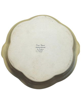 Casafina Casa Stone Madeira Harvest Portugal Butter Yellow Grapevine Pie Dish 10x9x1.5