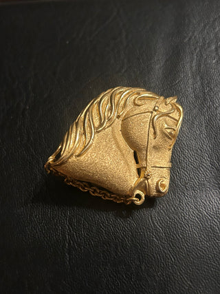 Golden Horse belt buckle