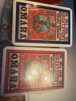 Union Pacific Railroad Company 2 Decks of New Sealed Playing Cards In Tin