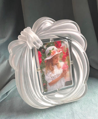 NEW Vintage Mikasa Crystal Love Knot Photo Frame - 4x6, Made in Germany
