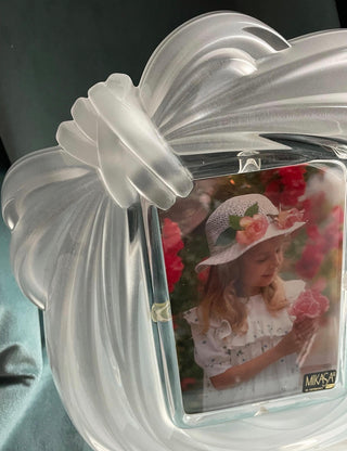 NEW Vintage Mikasa Crystal Love Knot Photo Frame - 4x6, Made in Germany