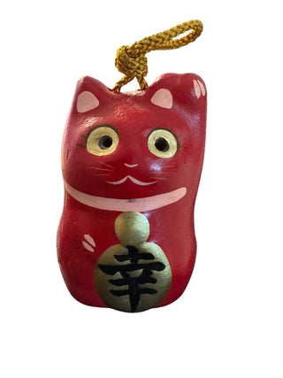 Red Japanese Cat Bell 3"