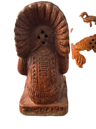 Native American Salt & Pepper Shakers 2 pc Set