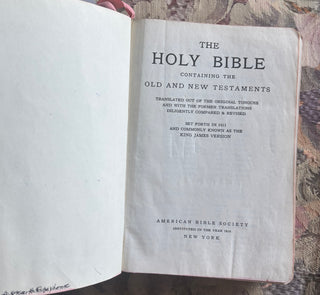Vintage King James Bible 7&3/4X5&1/2  RCD