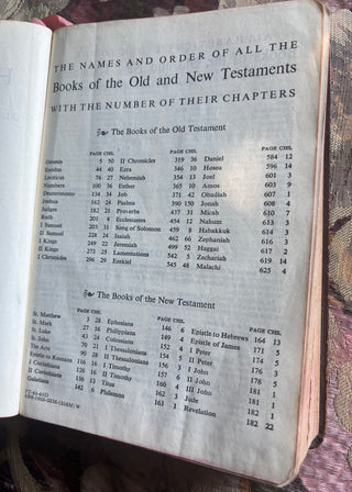 Vintage King James Bible 7&3/4X5&1/2  RCD