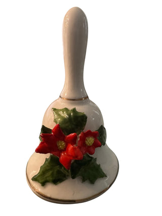 Poinsettia Hand Bell 3"