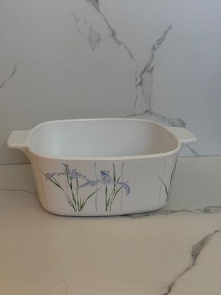 Vintage Corningware Shadow Iris 1.5 Liter Square Casserole Dish (A-1 1/2-B)