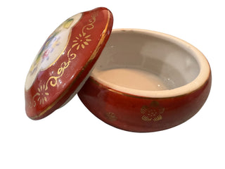 Occupied Japan Red Trinket Box