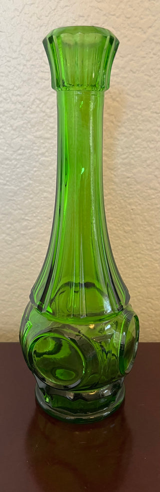 Vintage Wheaton Glass Emerald green bud vase