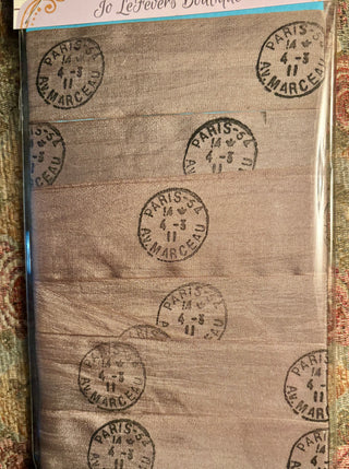 Paris Postmark Silk 2yds Handstamped RCD