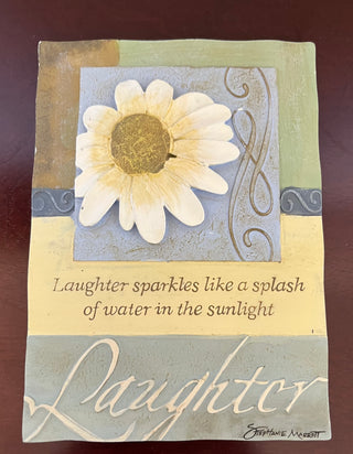 3D Resin wall art plaque "Laughter"