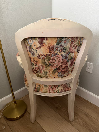 Vintage French style accent armchair