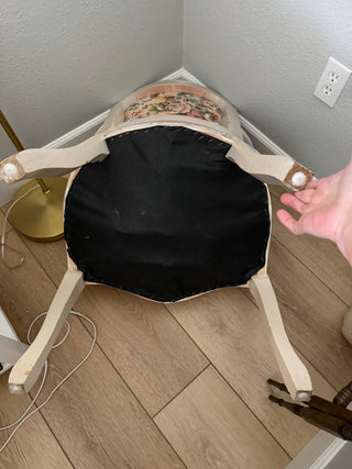 Vintage French style accent armchair