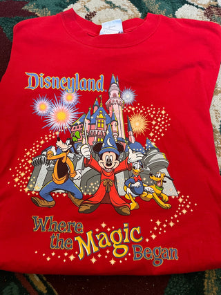 Vintage Where the Magic began, red