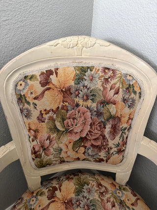 Vintage French style accent armchair