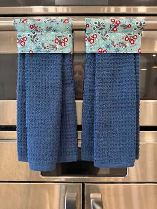 Hanging Kitchen Towel - Winter Floral