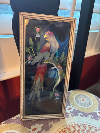 Vintage Mexican Feather art