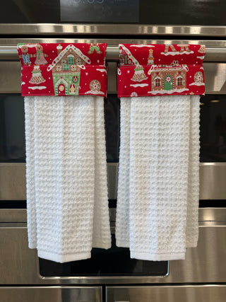 Hanging Kitchen Towel - Gingerbread House