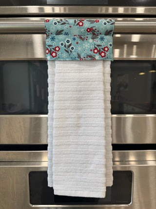 Hanging Kitchen Towel - Winter Floral