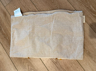 Ivory/gold tufted celestial lumbar pillow cover