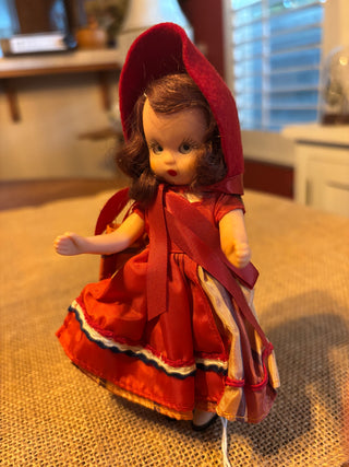 Vintage Storybook Doll Red Riding Hood