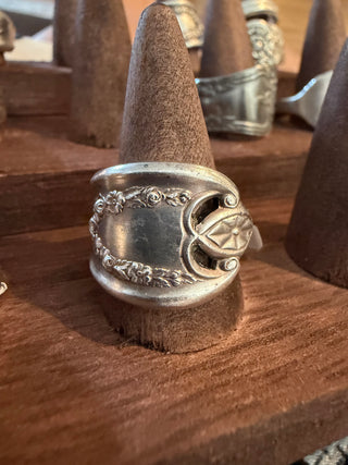 Vintage “old colony” spoon ring size 7