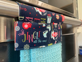 Hanging Kitchen Towel -  Jingle all the Way