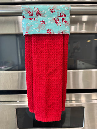 Hanging Kitchen Towel -  Merry Sock Monkeys