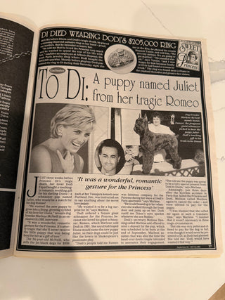 Globe magazine 1997 Life of Princess Diana