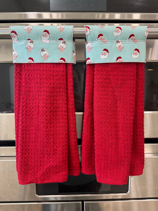 Hanging Kitchen Towel - Mr & Mrs Claus