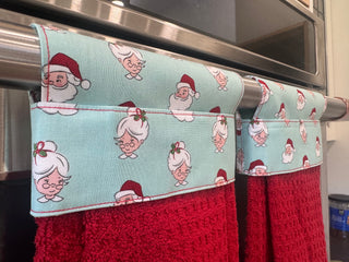 Hanging Kitchen Towel - Mr & Mrs Claus