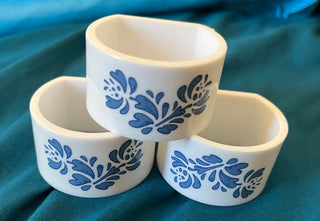 Vintage Gemco Melamine napkin rings set of 3