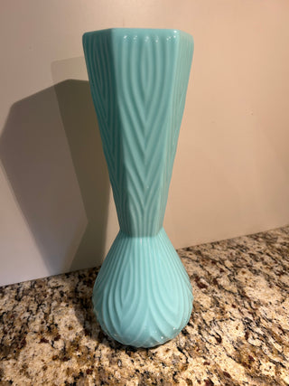 Turquoise Pastel Vase, 12”