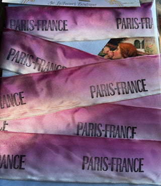 2 Yds PARIS-FRANCE French Wired Ribbon RCD