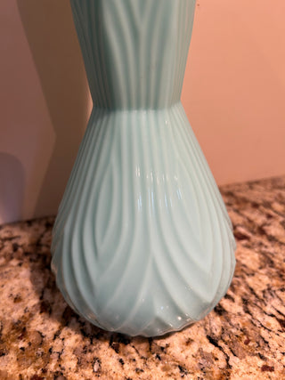 Turquoise Pastel Vase, 12”