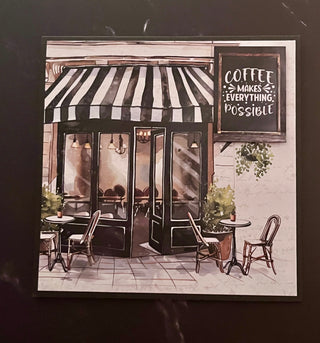 Coffee Cafe Pop Up Gift Card Holder