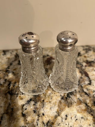 Vintage Mini Salt and Pepper Shakers