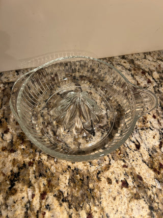 Vintage Ribbed Glass Juicer