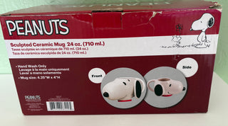 Peanuts Snoopy large face shape ceramic mug mt