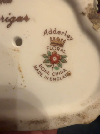 Vintage Royal Adderley Budgerigar Bird Figurine, Fine Bone China, England