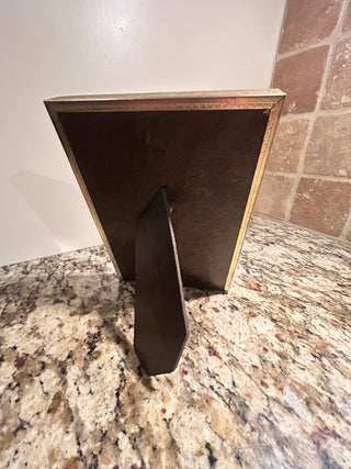 Vintage Faux Mother of Pearl/Gold Frame, 4”x6”