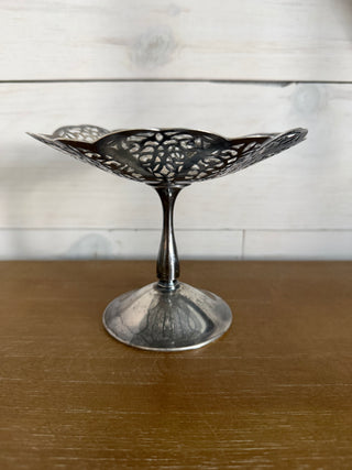 Vtg "Lovelace" 1930's International Silver Co pedestal dish
