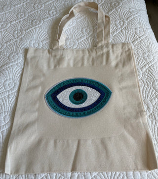 eye sequin tote mt