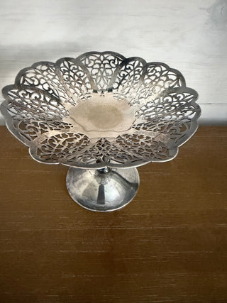 Vtg "Lovelace" 1930's International Silver Co pedestal dish