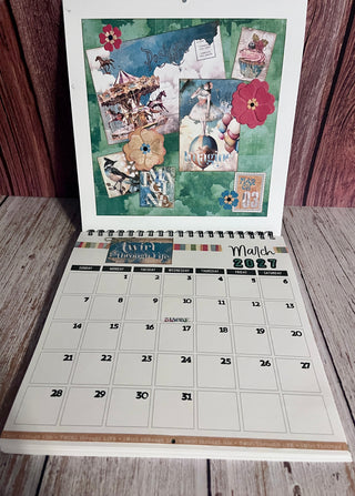 2027 Hand Stamped Calendar