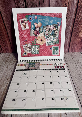 2027 Hand Stamped Calendar